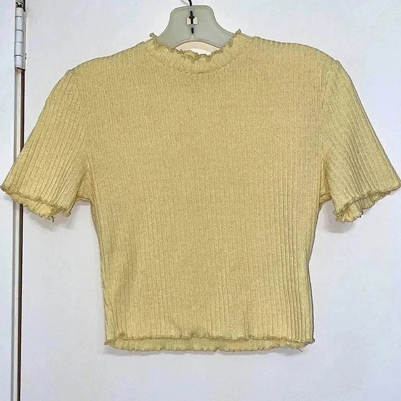 Lettuce, Ribbed, Crop Top - Picture 1 of 5